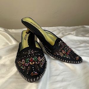 Matisse beaded kitten heel